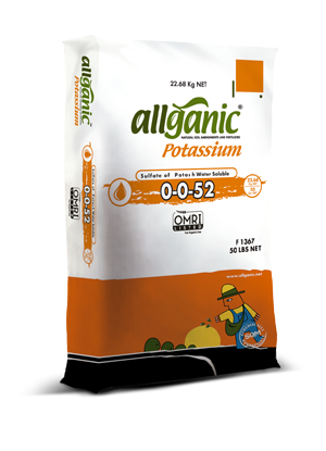 Allganic Potassium (Sulfate of Potash) - 50 Pounds
