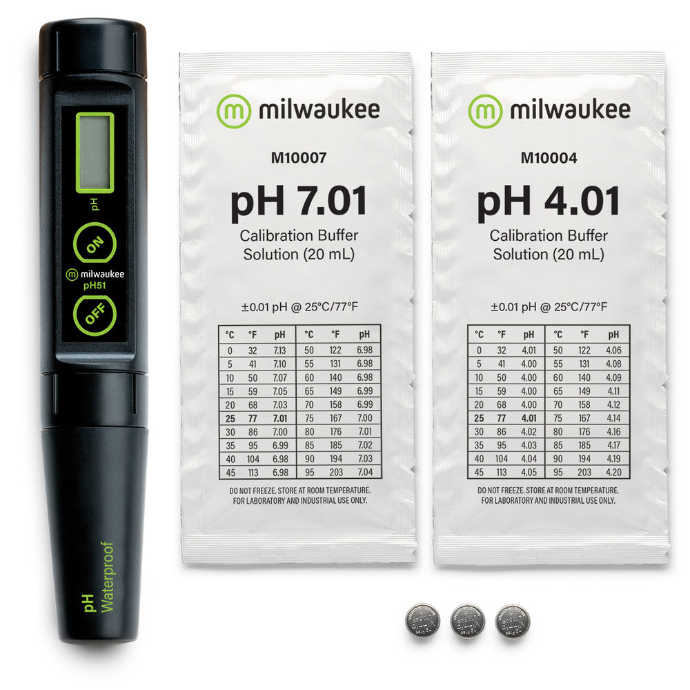 Milwaukee Instruments pH51 Waterproof pH Tester with Replaceable Probe