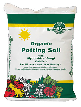 Nature's Creation Organic Potting Soil - .5 cubic foot